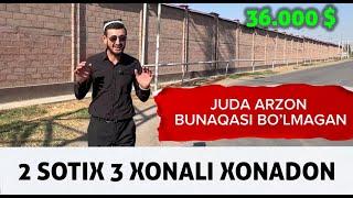 JUDA ARZON BUNAQASINI TOPA OLMAYSIZ 2 SOTX 3 XONA UY SROCHNO SOTILADI  NARXI 36.000 $ ULGURIB QOLING