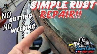 CHEAP EASY Windshield Rust Repair! #diyautorepair #ford #vanlife #rust #repair