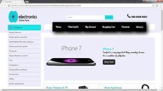 How to Create Electronic Store Ecommerce Website with HTML5/CSS3 - Tutorial