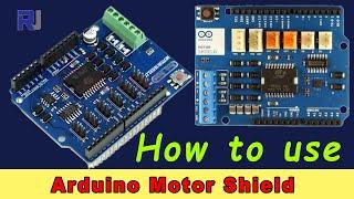 Using Arduino Motor Shield to control 2 DC motors L298P