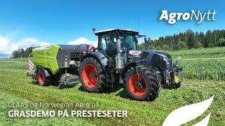 CLAAS og Norwegian Agro på grasdemo på Toten