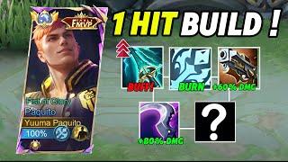 1 HIT BUILD FOR PAQUITO EXP LANE 2024!! - Mobile Legends