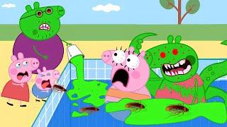 Granny And Grandpa Pig Turn Into Zombie?! Peppa Run NOW ‍️ | Peppa Pig Funny Animation