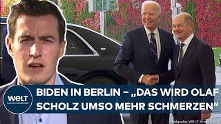 BIDEN IN BERLIN: "Putins Plan gescheitert"! Scholz und US-Präsident "überzeugte Transatlantiker"