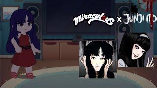 mlb react to marinette as tomie kawakami|junji ito|[/]|{1/1}|halloween special|gacha life 2