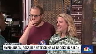 Fire Inside Brooklyn Salon Ruled to be Arson, Swastikas Found Painted Inside