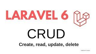 laravel 6 crud tutorial