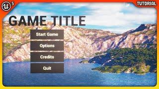 Unreal Engine 5: 3D Main Menu Tutorial