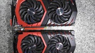 Прогар MSI GTX1080 ремонтируем