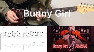 AKASAKI - Bunny Girl (guitar cover with tabs & chords)