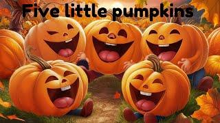 Five little pumpkins | Halloween song |Nursery rhymes #pumpkin #emotions