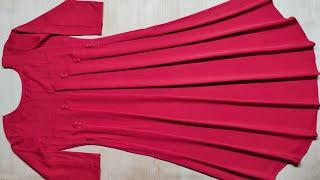 Very Easy Side Pleated Kurti Cutting and Stitching /fashion Boutique official