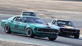 First laps of Historic Trans Am WeatherTech Raceway Laguna Seca 2022