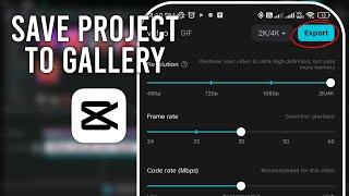 How to Save Capcut Projects to Gallery - Quick Tutorial (2024)