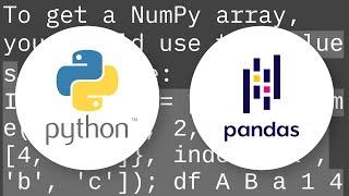 How do I convert a Pandas series or index to a NumPy array?