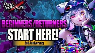 New player & Returner Guide for 2nd Anniversary Focus This! Path to Nowhere