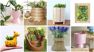 أفكارلصنع اصيص نباتات ️ لتزيين بيتك الصالة #diy #craft #idea #home #deco#flowerpot