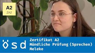 ÖSD Zertifikat A2 – Mündliche Prüfung (Sprechen)