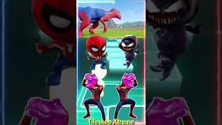 Spiderman Spiderman Dinosour Spiderman Venom- Dance in Coffin Dance Song- #coffindance #tileshhop