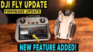 DJI Mini 4 Pro FIRMWARE UPDATE! NEW FEATURE ADDED!