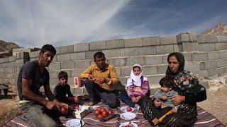 Ali Saleh: a caring father and a supportive family who overcome back pain to complete the yard
