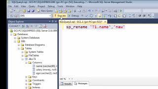 4 SQL sp rename