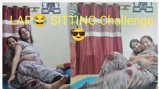 Lap sitting challenge  funny  challenge// with mom and daughter#funnyvideo#virals#tending