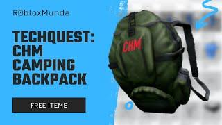 Roblox Free Avatar Item: TechQuest by Computer History Museum - CHM Camping Backpack