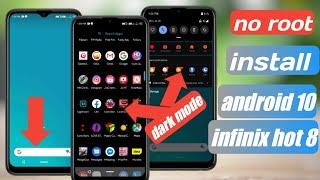 install android 10 on infinix hot 8| infinix hot 8 upgrade to android 10|android 10 on infinix hot 8