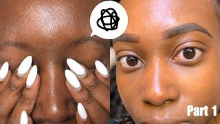 OMBRE POWDER BROWS| MICROBLADING MUST WATCH!! | BEFORE AND AFTER|  PAIN??