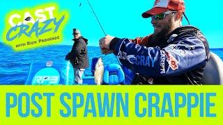 Fishing for Post Spawn Deep Crappie at Mosquito Lake!