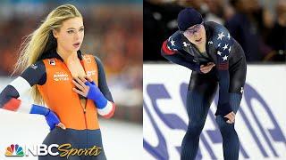 USA's Kimi Goetz edges Jutta Leerdam by .09 in Salt Lake World Cup 1000m showdown | NBC Sports