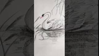 How to draw Goose | goose drawing for begimners #goosedrawing #shorts #drawing #art