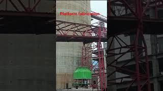 platform fabrication work progress. #shortvideo #platform #steel #mason#tendy #construction #foryou