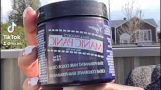 Hair fail | Manic Panic Shocking Blue on purple hair