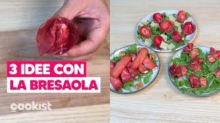 3 IDEE con la BRESAOLA: antipasti super sfiziosi pronti in 5 MINUTI! 