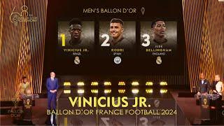 BALLON D'OR 2024 - VINICIUS JR WIN BALLON D'OR 2024