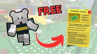 How to get a *FREE* Cub Buddy in Bee Swarm Simulator (15th Bee Bear Quest)