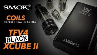 SMOK XCube II (Black), TFV4 (Black), Coils