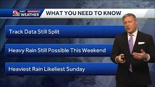 Tracking Rafael and possible heavy rain this weekend