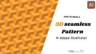 Adobe Illustrator tutorial: Polygonal 3D Pattern Design | fast & easy|  Beginners tutorial