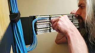 Patch panel legacy wiring 50+ cables