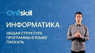 ИНФОРМАТИКА 8 класс: Общая структура программы в языке Паскаль