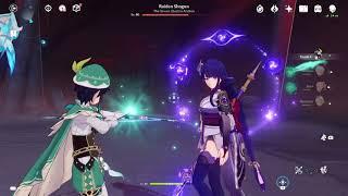 Venti Hanging Out with Baal | Raiden Shogun Boss Glitch | Genshin Impact