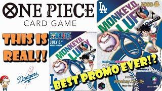 Crazy LA Dodgers Luffy Promo Card is REAL! How To Get! Best One Piece Card Yet? (One Piece TCG News)
