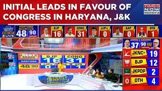 Election Results 2024: Initial Leads In Favour Of Congress In Haryana, Ahead In Jammu & Kashmir