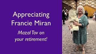 Appreciating Francie Miran | Friday, August 23, 2024