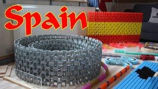 Spain in 13,000 Dominoes (DominoERDMANN & DominoJOJO)