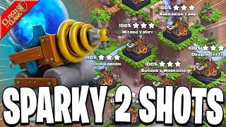 How to 2 Shot with Mega Sparky during Raid Weekend! - Clash of Clans