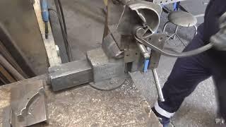 Сваренная ТРУБА В СТЫК 2 РАЗНЫХ УЗОРА а КОНДУКТОР 1   Холодная ковка! Станок